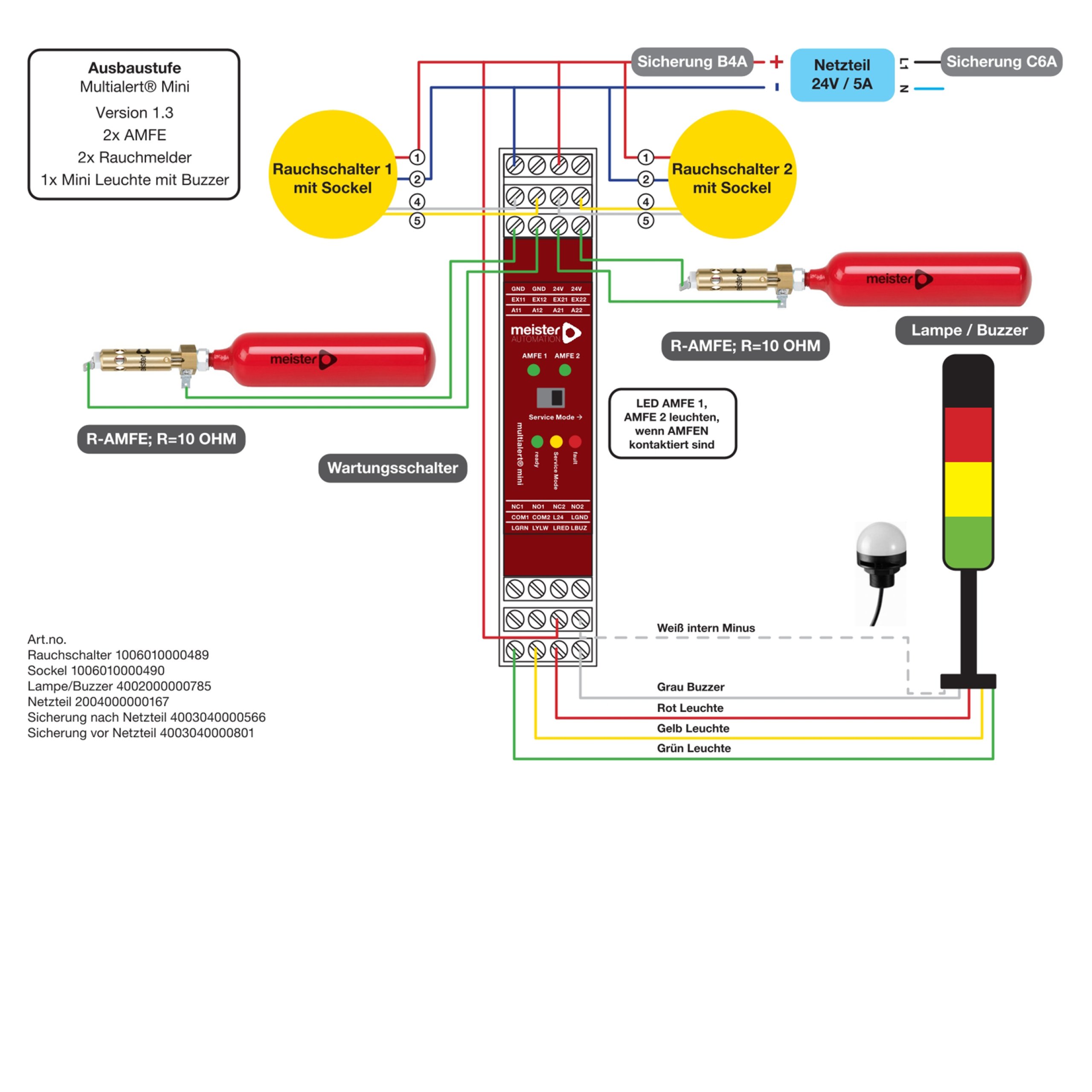 Schaltplan Multialert AMFE 