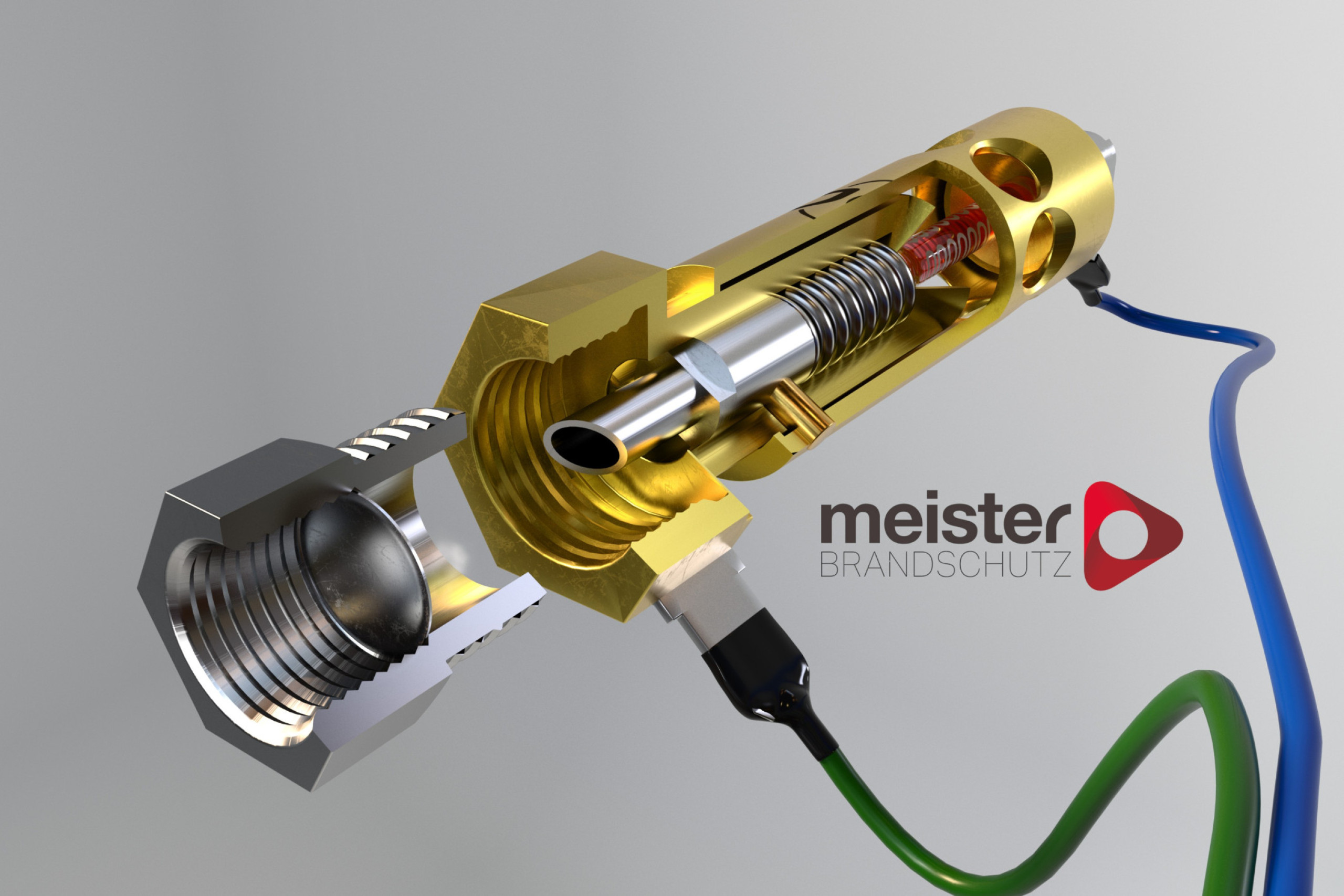 Sectional view R-AMFE release head - Multialert Mini