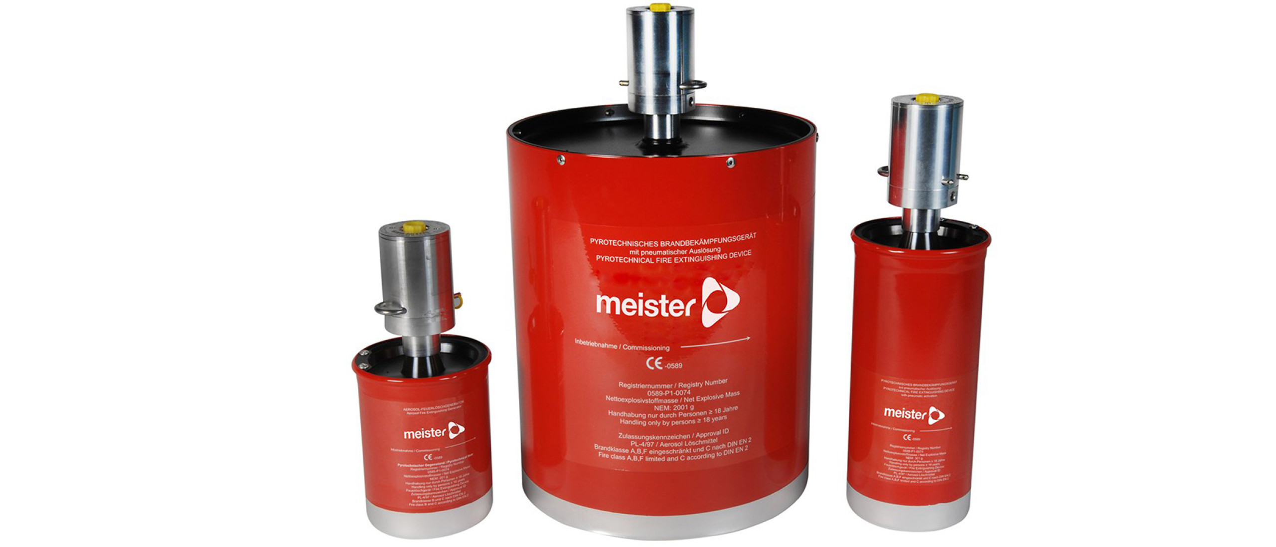 AeroPro aerosol fire extinguishing system Meister Brandschutz