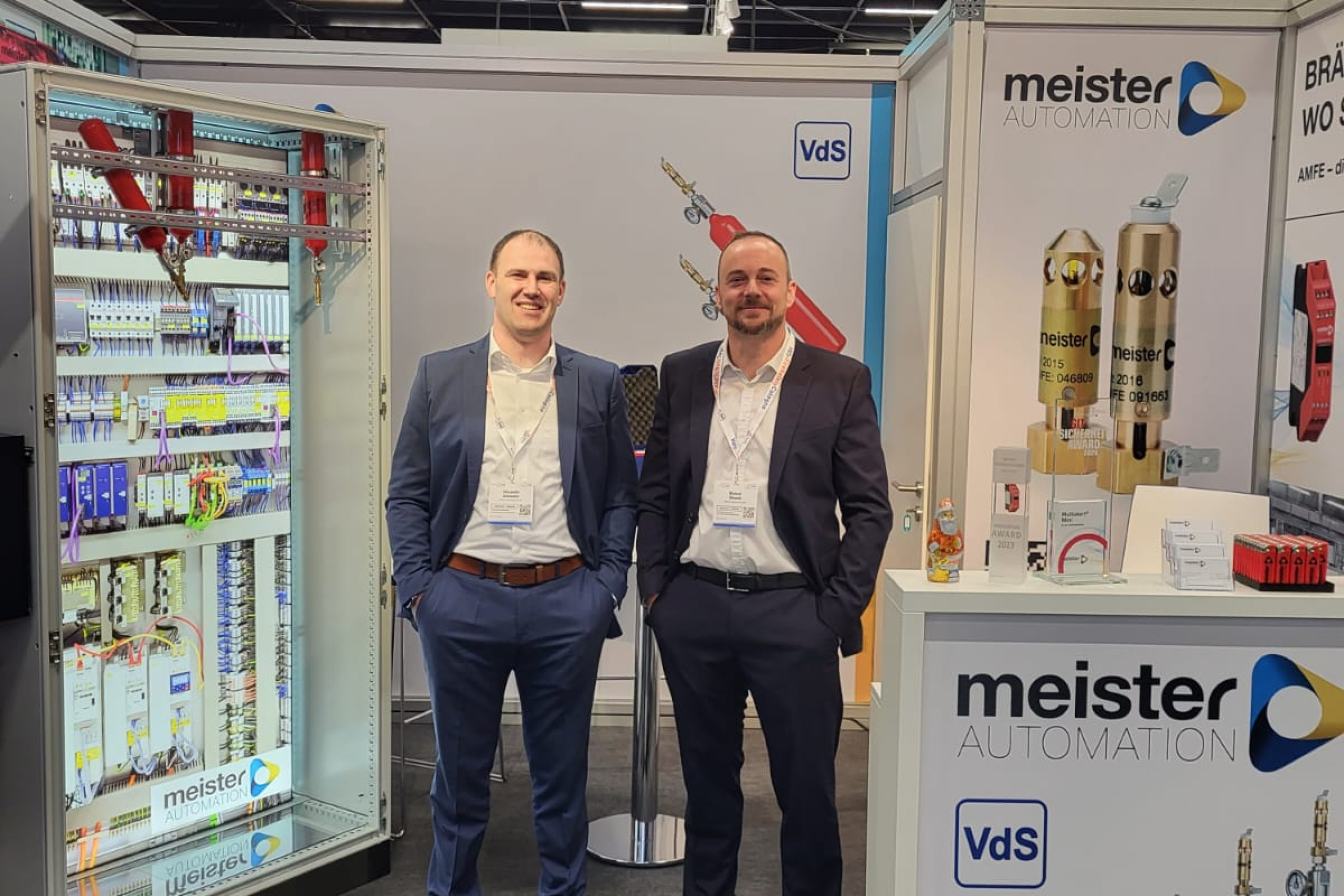 Alexander Schneider and Michael Oleynik at the VdS Fire Protection Days Cologne - 2023