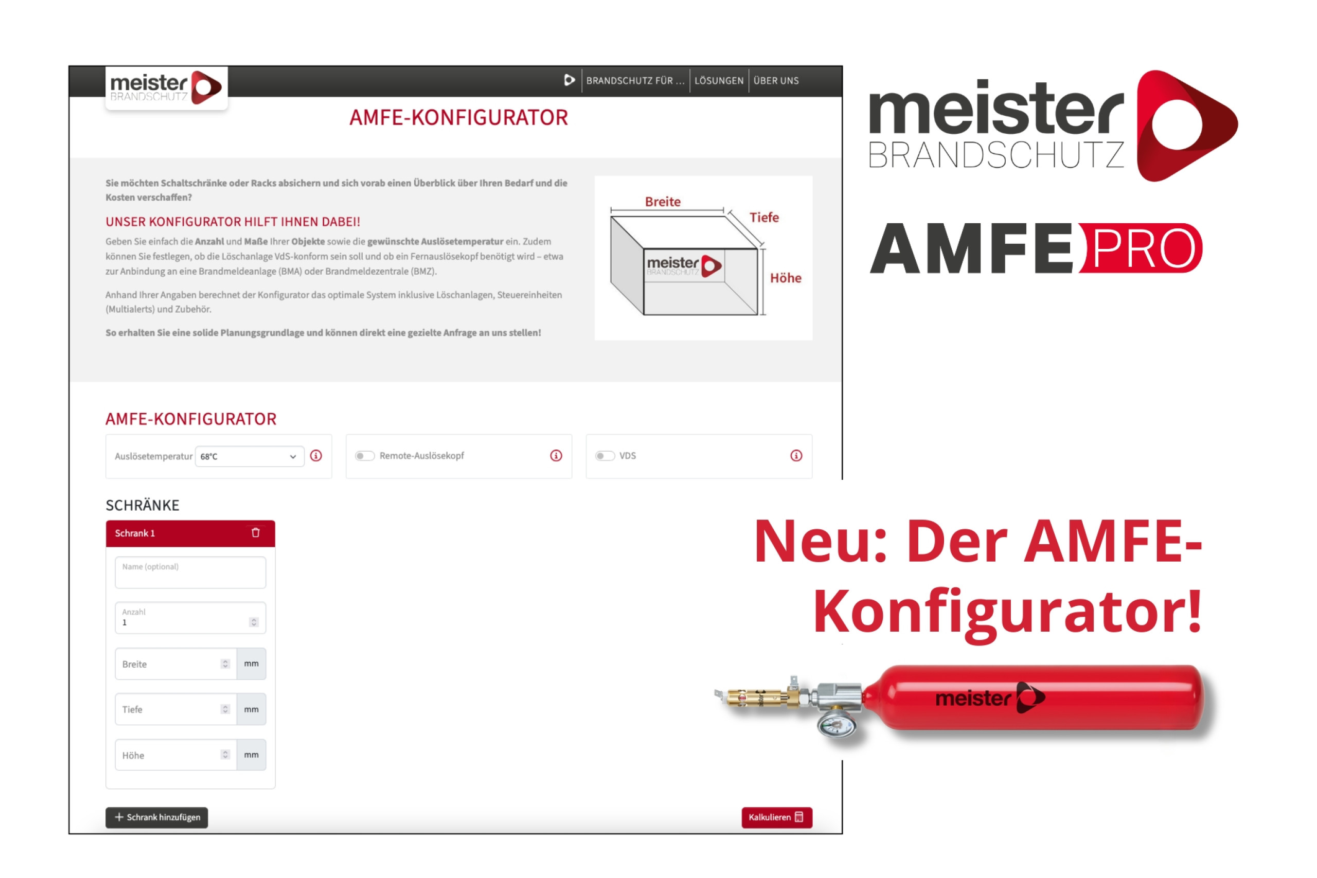New - the AMFE configurator!